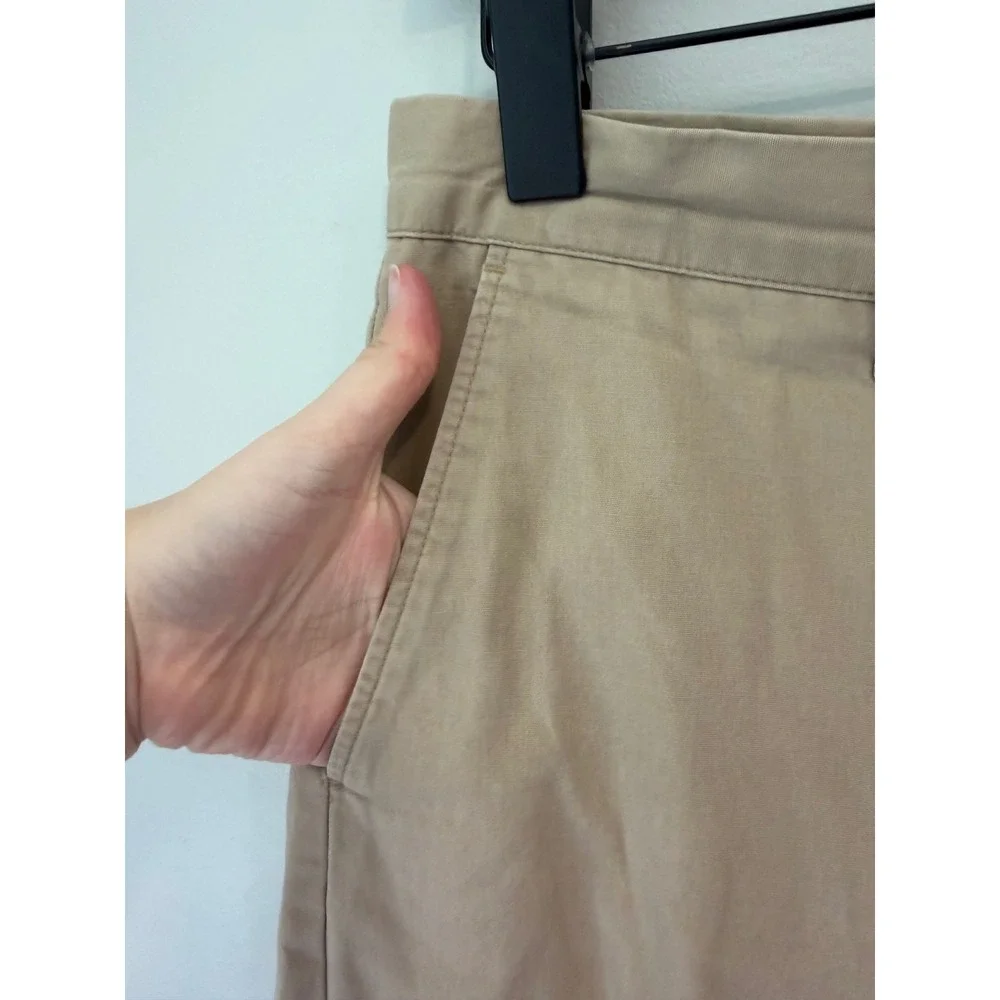 J.Crew Sutton Chino Pants Mens 33x32 Khaki Tan Cotton Twill Straight Leg 1785